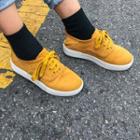Round-toe Faux-suede Sneakers