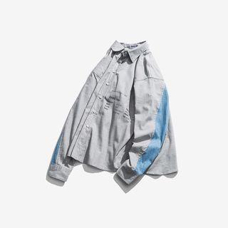 Colored Panel Letter Shirt
