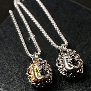 Half Buddha Devil Necklace