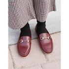 Buckle-detail Flat Loafers
