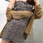 Spaghetti Strap Leopard Print Mini Dress