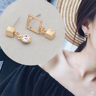 Non Matching Cube Earrings