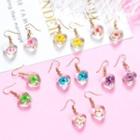 Glass Heart Dangle Earring (various Designs)