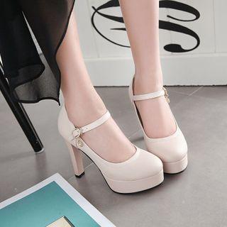 Platform High Heel Mary Jane Shoes