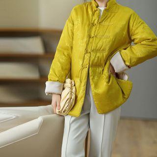 Mandarin Collar Frog-button Padded Jacket