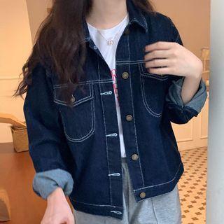 Retro Denim Jacket Blue - One Size