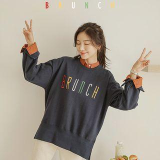 Brunch Slit-cuff Sweatshirt