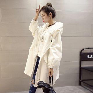 Hooded Zip Jacket / Dog Print T-shirt
