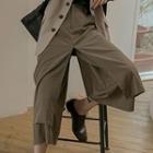 Mock Two-piece Wide-leg Skorts
