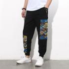 Print Panel Cropped Joggers