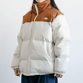 Two Tone Padding Zip Jacket