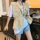 Loose-fit Sleeveless Jacket