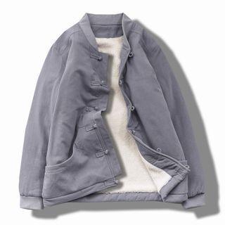 Frog-buttoned Fleece-lined Jacket