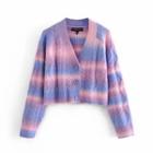 Ombre Cropped Cardigan