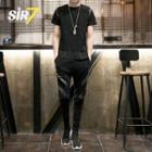 Set: Print Short-sleeve T-shirt + Sweatpants