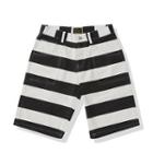 Striped Canvas Shorts