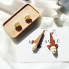 Face Wood Statement Earring