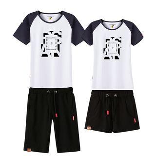Couple Matching Printed T-shirt + Shorts Set
