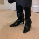 Block-heel Tall Boots In 2 Textures