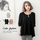 Elbow-sleeve Top