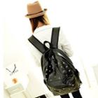 Star Stud Faux Leather Backpack