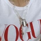 Cylinder+ Key Necklace As Shown In Figure - One Size
