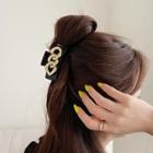 Chain French Hair Claw Black - One Size
