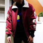 Applique Fleece-lined Jacket