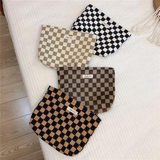 Checkerboard Zip Pouch