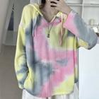 Tie-dyed Hooded Sweater