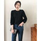 Frilled 3/4-sleeve T-shirt