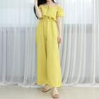 Petite Size - Linen Blend Jumpsuit