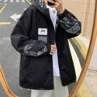 Long-sleeve Pattern Print Jacket