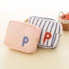 Quilted Letter Zip Pouch