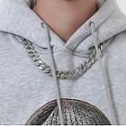 Rhinestone Alloy Chunky Chain Necklace