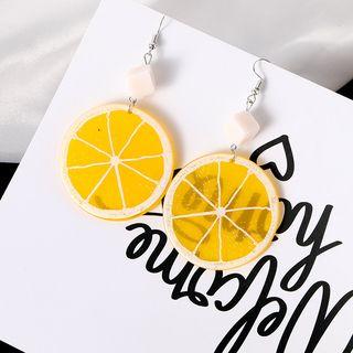 Lemon Dangle Earring 1 Pair - As Shown In Figure - One Size