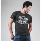 Dog Print Muscle-fit T-shirt