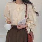 Reversible Puff-sleeve Blouse