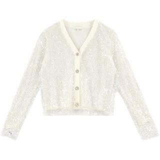 V-neck Sequin Cardigan