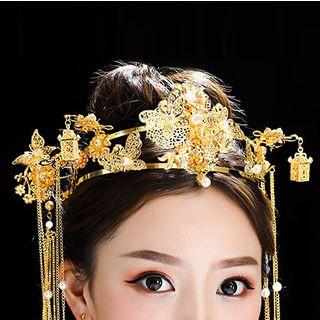 Chinese Wedding Headpiece Set As Shown In Figure - One Size