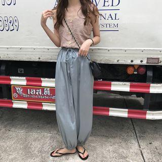Gingham Sleeveless Top / Harem Pants