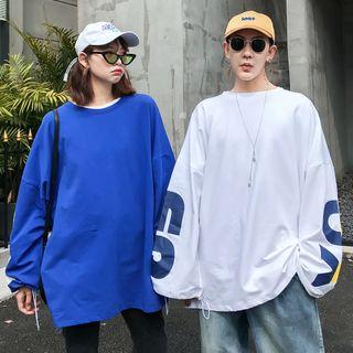 Couple Matching Boxy Lettering Sweatshirt
