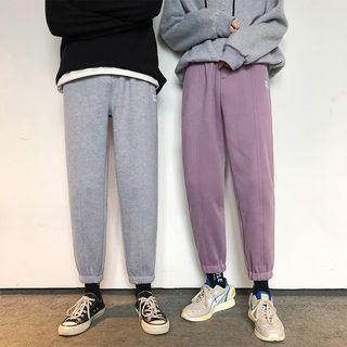 Crop Lettering Sweatpants