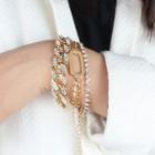 Layered Bracelet 1 Pc - Layers - Gold - One Size