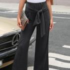 Tie-strap Wide-leg Pants