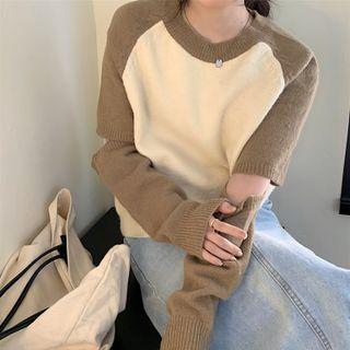 Cutout Raglan Sweater