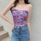 Floral Strapless Top