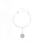 Disc Necklace C0836 - Silver - One Size
