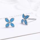Floral Stud Earring 1 Pair - S925 Silver - As Shown In Figure - One Size