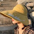 Embroidered Lettering Sun Hat